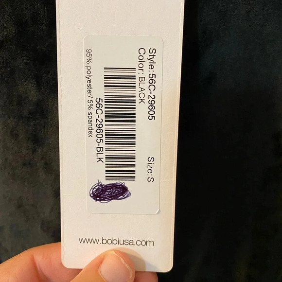 NWT BOBI LA flared leg velvet pants in black size small. - Picture 6 of 10